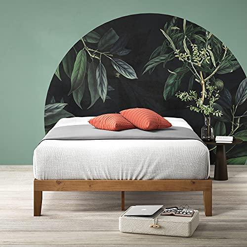 Zinus 30 cm Alexia Bastidor de Cama con Plataforma de Madera, Base de Madera Maciza, Somier de Listones de Madera, Montaje Sencillo, Espacio de Almacenamiento Bajo la Cama, 150 x 190 cm, Pino Rústico