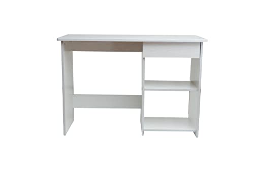 DUPI Mesa Despacho de Madera Modelo Aitana, Mesa Escritorio, Mesa Despacho Blanca,Escritorio Infantil, Medidas 108cmx48cmx74.5cm