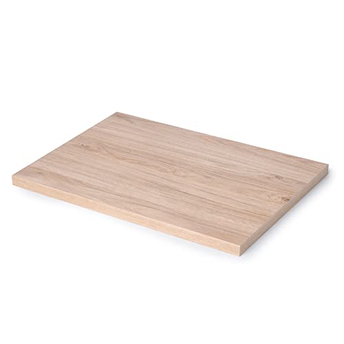 Emuca - Tableros para Mesa de Comedor o Escritorio, 1150x750, Efecto Roble, Madera