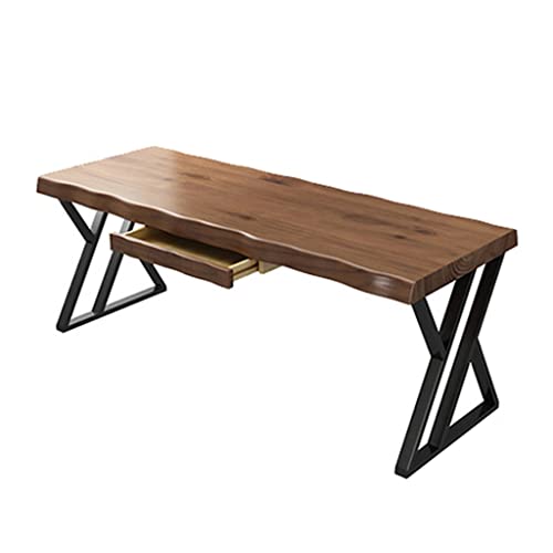 Mesa de Ordenador Moderno y Sencillo Escritorio de Madera Maciza con cajones Ordenador, utilizados for Escribir, Oficinas, Reunión, fácil de Montar (Size : 100x60x75cm)