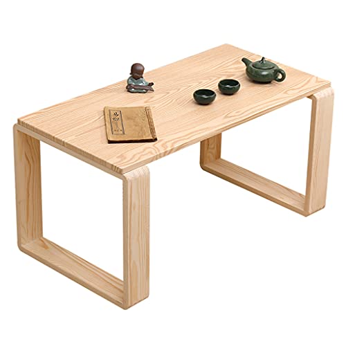 Mesas de Centro Mesa de Cama de Madera Tallada a Mano de Madera Maciza Moderna, Mesa de Tatami