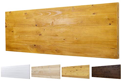 PALETS TALAVERA SL Cabecero Ancho 60cm de Madera Maciza Mod. Roma para Camas de 80cm, 90cm, 110cm, 135cm, 150cm. Herrajes incluidos (145cm X 60cm, Roble)