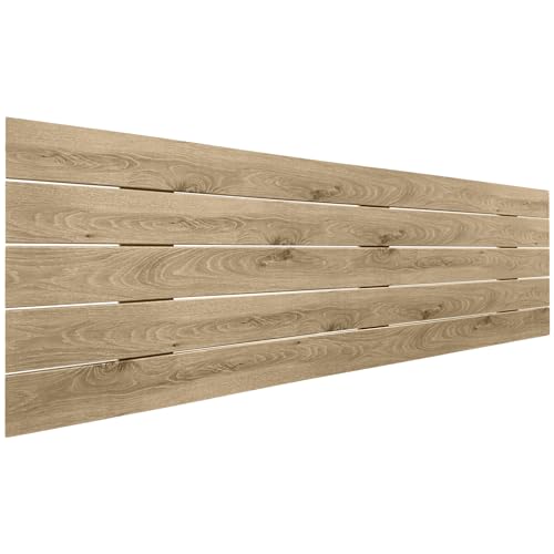 DHOME Cabecero de Madera reciclada DM Estilo Palet Horizontal Cama Palets Herrajes incluidos (135x46 Palet 5, Cambrian Madera)