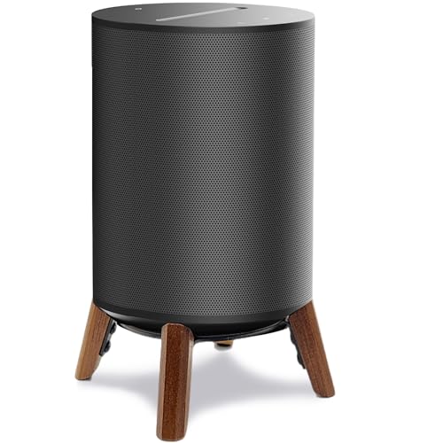 Soporte de madera real compatible con altavoz Sonos Era 100, trípode de escritorio para un mejor sonido del altavoz, soporte de madera estable y resistente para altavoz inteligente Era100 Alexa