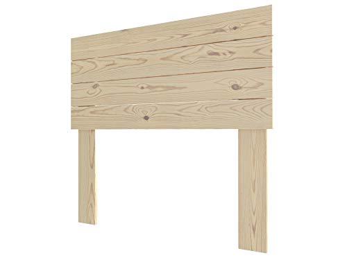 LA WEB DEL COLCHON - Cabecero de Madera Austin Vintage para Cama de 90 (100 x 90 cms.) Barnizado Natural | Cabeceros Madera | Dormitorio Matrimonio | Cabezal Cama | Cama Juvenil |Estilo nórdico